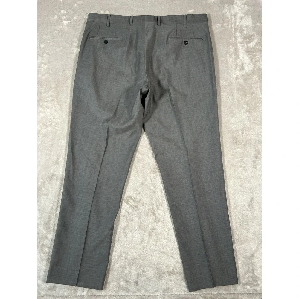 The Men's Store Bloomingdale's Pants Mens 38x30 Gray 100% Wool Made In Italy EUC